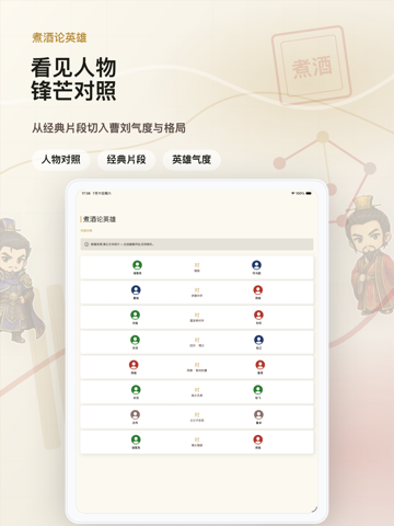 看见人物锋芒对照